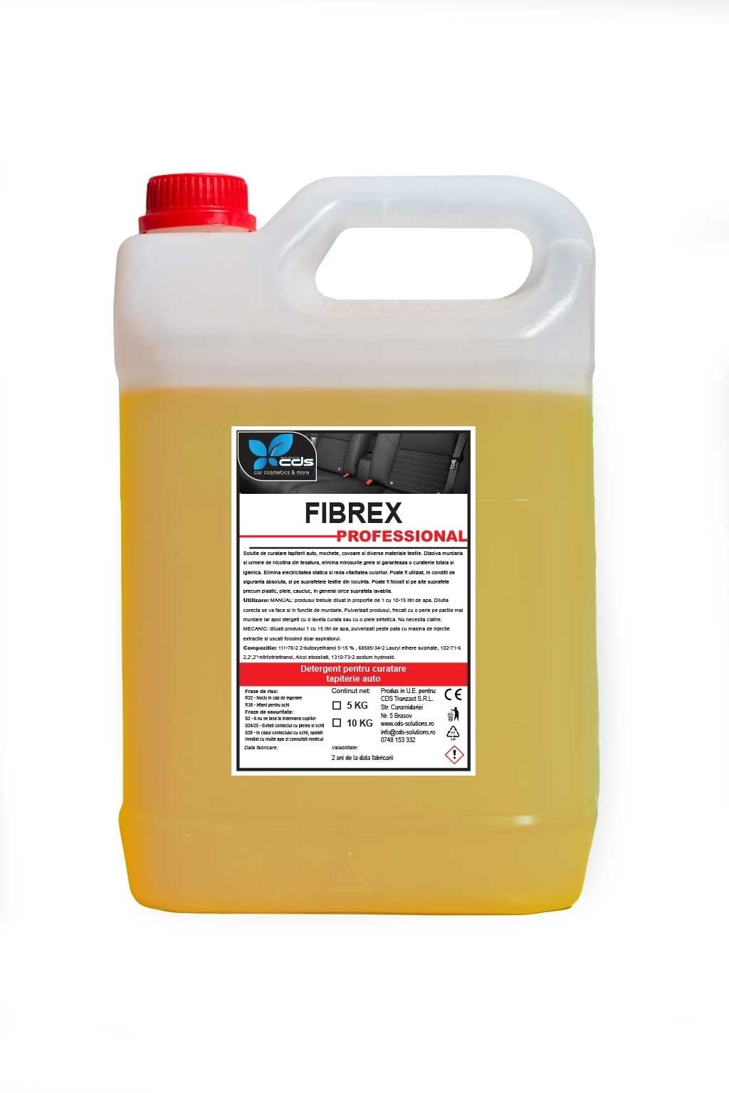 FIBREX -SOLUTIE PT.CURATAT TAPITERIE - 5KG - Detergent pentru curatare tapiterie auto
Solutie d...