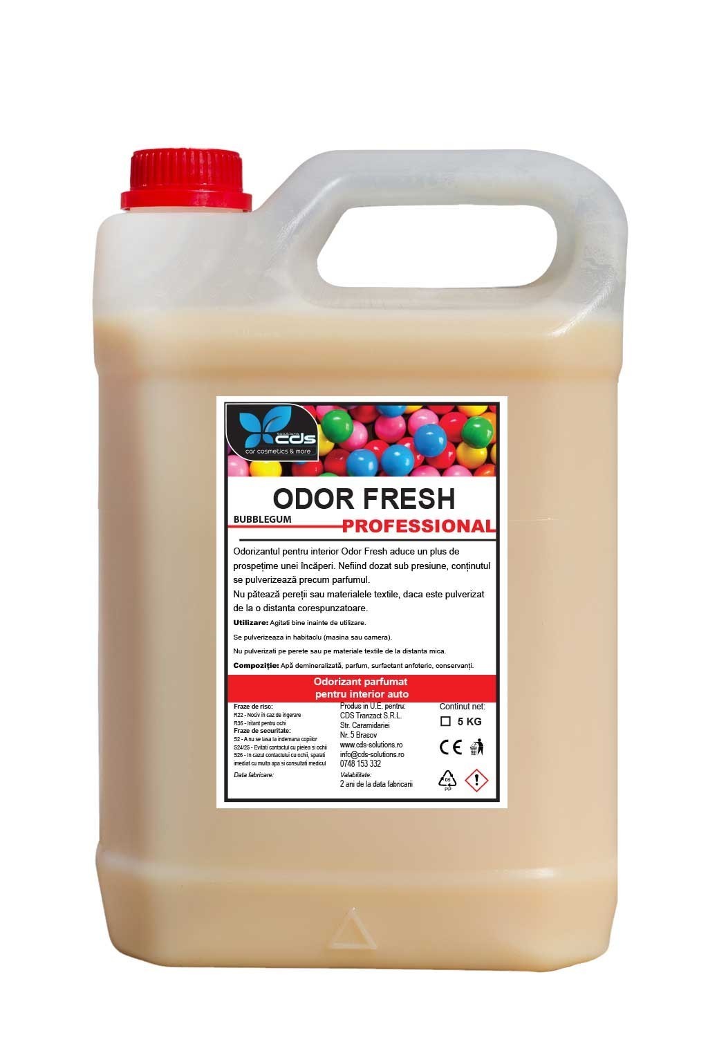 ODOR FRESH - BUBBLEGUM 5KG - Odorizant parfumat pentru interior auto
Odorizantu...