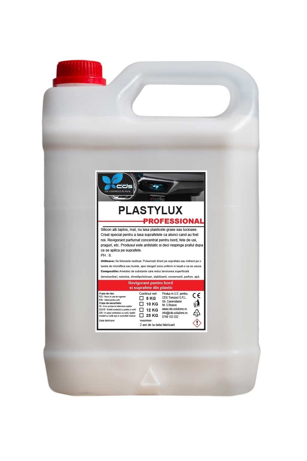 PLASTYLUX -SILICON PT.BORD, SUPRAFETE PLASTICE-5KG - Revigorant pentru bord si suprafete din plastic
Si...