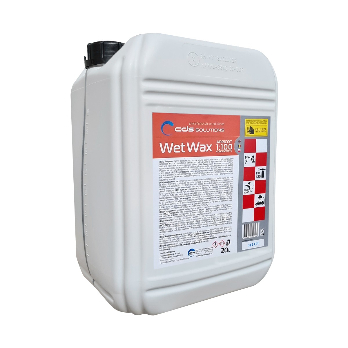 CDS WAX APRICOT - CEARA PARFUMATA - 20 L - Ceara pentru uscare WAX APRICOT CDS 1:100 este con...