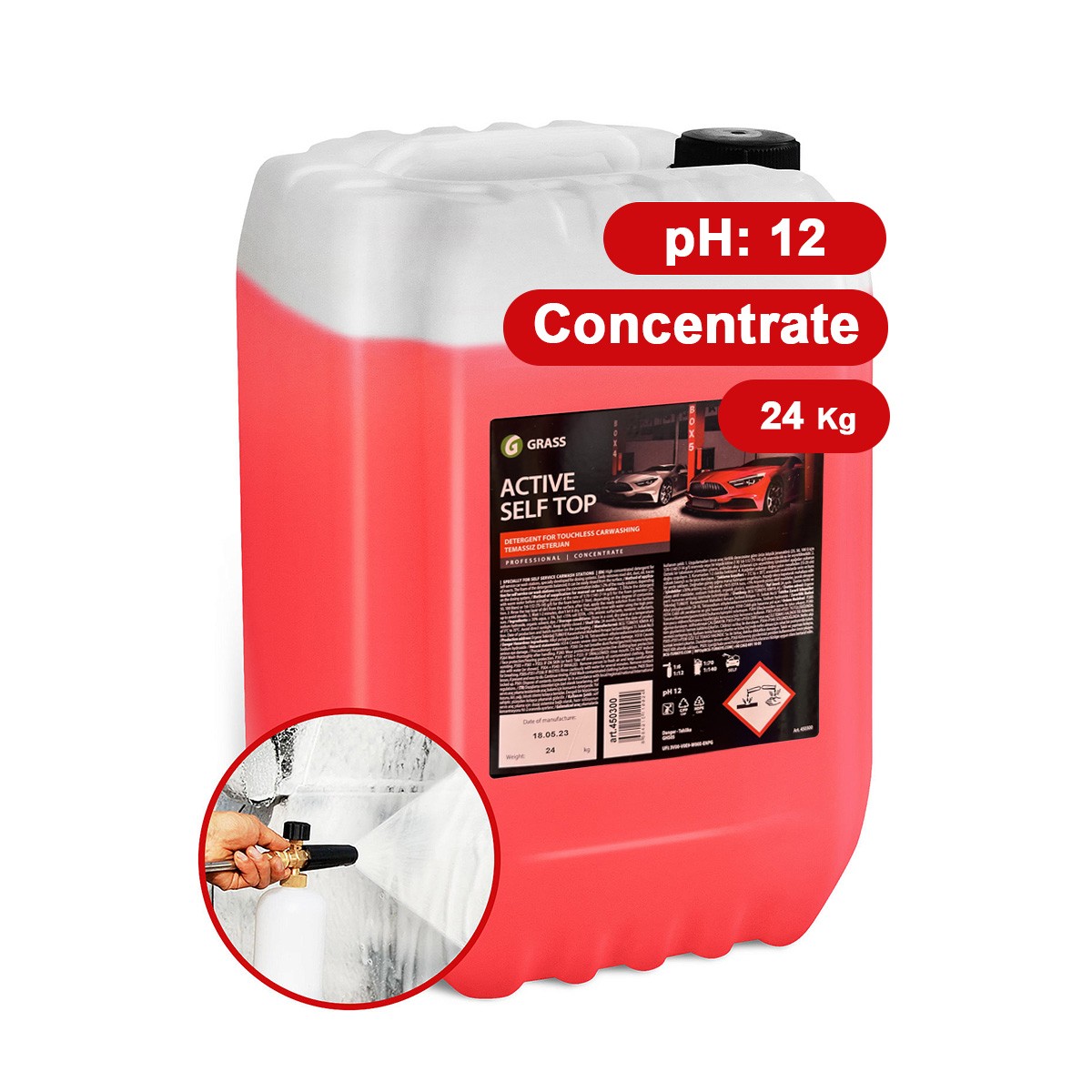 ACTIVE SELF TOP - SPUMA ACTIVA CONCENTRATA - 24 KG - Spuma activa auto profesionala, concentrata SELF T...