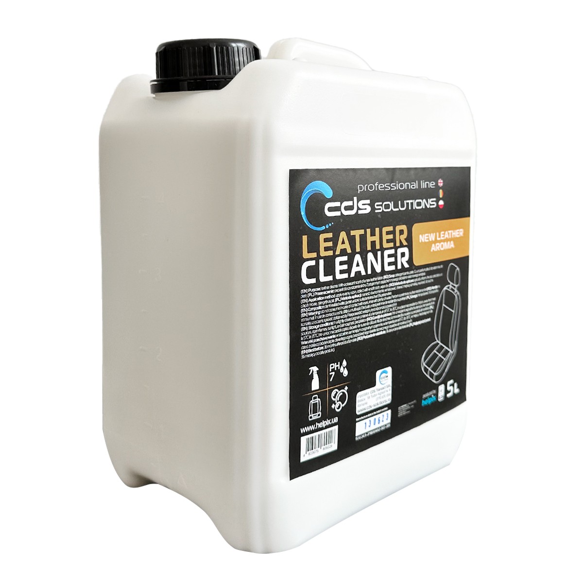 CDS LEATHER CLEANER - 5 L - Compozitie: Solventi speciali, agenti de curatare,...