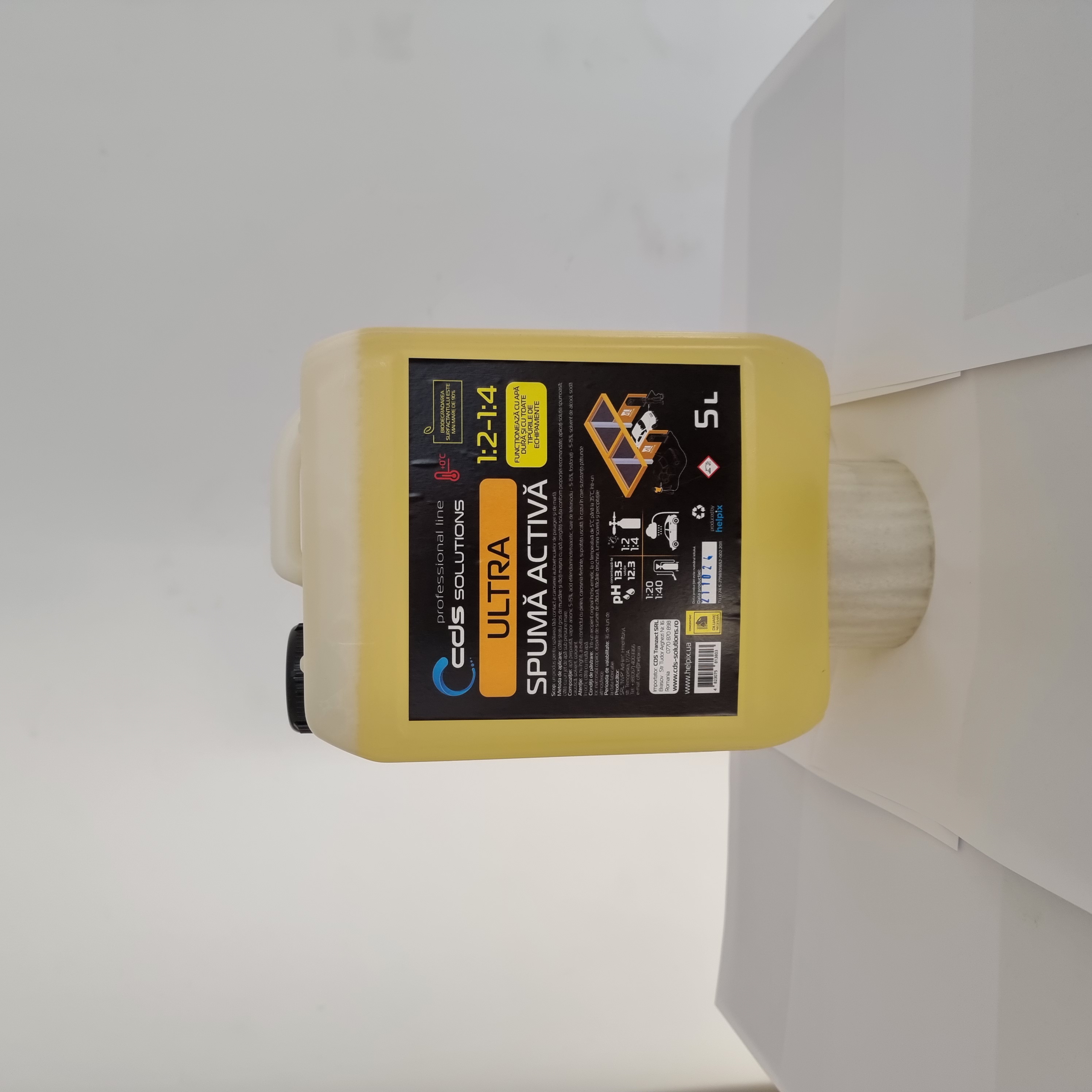 CDS ULTRA - SPUMA ACTIVA CONCENTRATA - 5 L - Spuma activa colorata AQUA LEMON CDS este destinat...