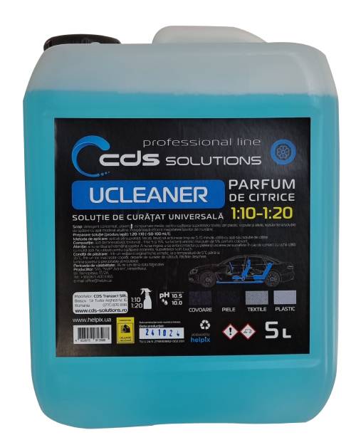 UCLEANER -SOL. DE CURATAT UNIVERSALA - 5L - UCLEANER este un detergent universal pentru interi...